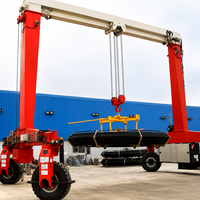 Pont roulant monopoutre de 1 à 20 tonnes avec pneus en caoutchouc et palan électrique pour atelier et garage