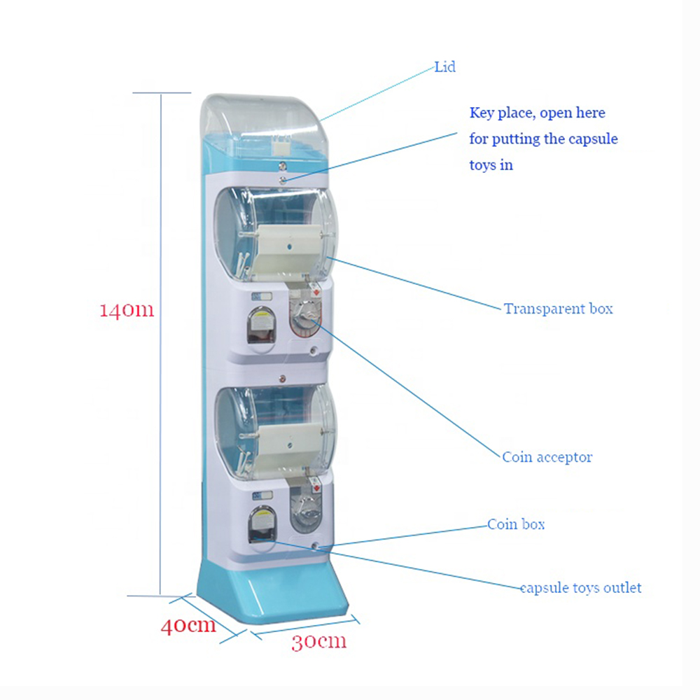 Customized Colorful Zhutong - Top Display Gashapon Vending