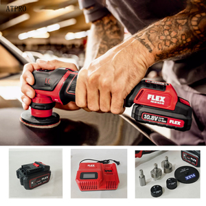 FLEX PXE80 Petite <span class=keywords><strong>polisseuse</strong></span> <span class=keywords><strong>sans</strong></span> <span class=keywords><strong>fil</strong></span> au lithium-ion pour le polissage et le cirage de <span class=keywords><strong>voiture</strong></span> Machine à polir 2 en 1 pour le polissage des détails - Product Image 4