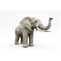 Modèle d'éléphant gonflable personnalisé OEM, décoration animale réaliste pour le carnaval