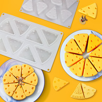 Mini appareil à pression de 8 cavités, moules à gâteaux, tarte gouda, circuit de silicone carré, ensemble de moules pour fromage