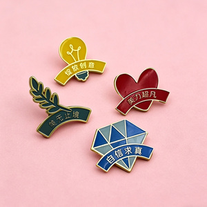 Customized Soft Enamel Olive Branch Lapel <b>Pin</b> <b>Badge</b> Heart Diamond Lamp Bulb Lapel <b>Pin</b> <b>Badge</b> Manufacture - Product Image 1