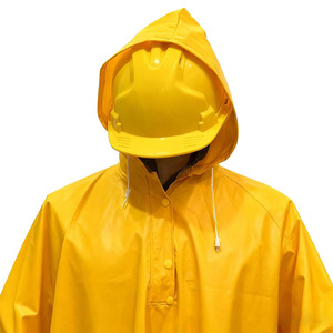 Impermeable de PVC de Doble Capa con Capucha y Costuras Soldadas para Adultos, Poncho de Seguridad, Venta al Por Mayor - Product Image 2
