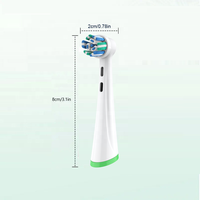 Kepala Sikat Gigi Pengganti Kompatibel dengan Oral B, Kepala Sikat Pengganti untuk Seri IO 2, 3~10, Bahan Food Grade untuk Penggunaan di Rumah