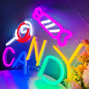 Halloween Candy Letreros Neon LED dimmable USB powered ambient <b>light</b> store <b>window</b> decoration <b>light</b> street indicator <b>light</b> 5V - Product Image 6