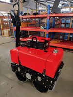 SVH60 600kgs rouleau de route hydraulique complet marche derrière le compacteur vibrant d'asphalte de rouleau de route à tambour unique électroniquement 1 tonne