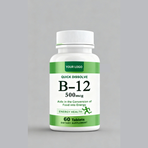 Compléments de vitamine <span class=keywords><strong>B12</strong></span> <span class=keywords><strong>1000</strong></span> <span class=keywords><strong>mcg</strong></span>, soutient le métabolisme énergétique, 60 comprimés - Product Image 1