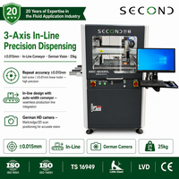 Machine de distribution de colle automatique à vision intelligente, certifiée CE, 3 axes en ligne, haute précision ±0,015 mm, avec caméra allemande