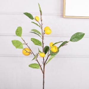 ผลไม้ปลอมตกแต่งบ้าน ชุดผลมะนาวพลาสติก 7 หัว สำหรับตกแต่งบ้าน - Product Image 2