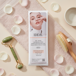 Bandes de cire jetables personnalisées en gros pour l'épilation du visage, non tissées, 100 % polyester, certifiées CE - Product Image 2