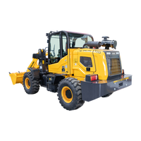 Minipala Gommata 1500KG - Trattore Multifunzione Diesel Idraulico con Caricatore Frontale, Motore da 58kW e Pompa per Edilizia e Agricoltura
