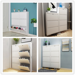 Zapatero Ultra Delgado para el Hogar, Mueble Estrecho de Almacenamiento para Entrada, Diseño de Pared, Estilo Abatible, Estante para <span class=keywords><strong>Zapatos</strong></span> de Pasillo - Product Image 5