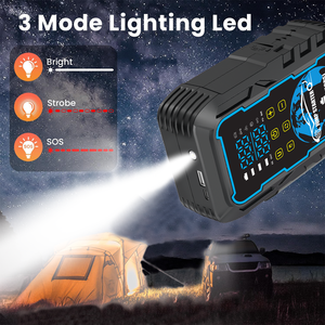 22200mWh Portable Jump Starter With Air Compressor Car <strong>Battery</strong> <strong>Booster</strong> Power Bank Charger <strong>Battery</strong> Pack With Tyre Air Pump - Product Image 5