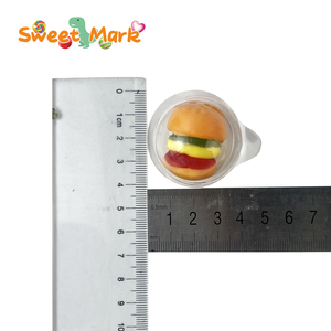 Bonbons gélifiés aromatisés aux fruits en forme de <span class=keywords><strong>mini</strong></span> <span class=keywords><strong>hamburger</strong></span> mignons, <span class=keywords><strong>halal</strong></span>, en pot avec boîte d'emballage incluse - Product Image 3