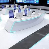 Console de surveillance technologique QT-004X pour réception et bureau d'accueil