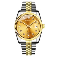 Montre à quartz tendance avec bracelet en alliage et cadran à aiguilles, aiguilles écologiques, élégante pour les couples