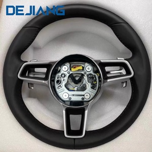 Volant de sport en cuir pleine fleur pour <span class=keywords><strong>Porsche</strong></span> <span class=keywords><strong>CARRERA</strong></span> <span class=keywords><strong>GT</strong></span> 991 911 992 <span class=keywords><strong>Porsche</strong></span> Cayenne Coupé, directement de l'usine, prêt à l'emploi - Product Image 1