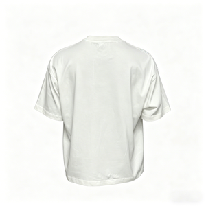 เสื้อยืดสีขาวล้วน พิมพ์ลาย ปักลาย ผ้าฝ้าย 100% เสื้อยืดผู้ชาย ลายเรียบ - Product Image 4