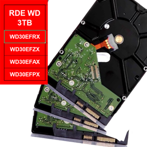 WD30EFRX 红色 3TB 3.5 英寸硬盘 SATA3 6Gbps 5400RPM IntelliPower 64MB NASware 3.0 固件 3D 适用于 RAID 阵列和 NAS 存储服务器 - Product Image 1