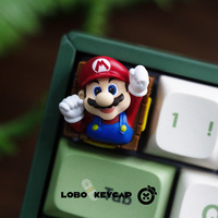 Keycaps en résine Super Mario pour clavier mécanique MX, impression 3D, design Corgi OEM
