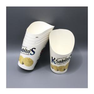 Support d'emballage personnalisé pour frites en cône, avec logo imprimé, jetable, économique, 12oz 16oz, pour frites de restauration rapide, gobelet en papier - Product Image 5