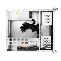 Boîtier rack 2U avec 3 ou 7 emplacements PCIe commutables, refroidisseur CPU 70 mm, USB 3.0, profil en aluminium, façade en acier 1,0 mm, profondeur 480 mm