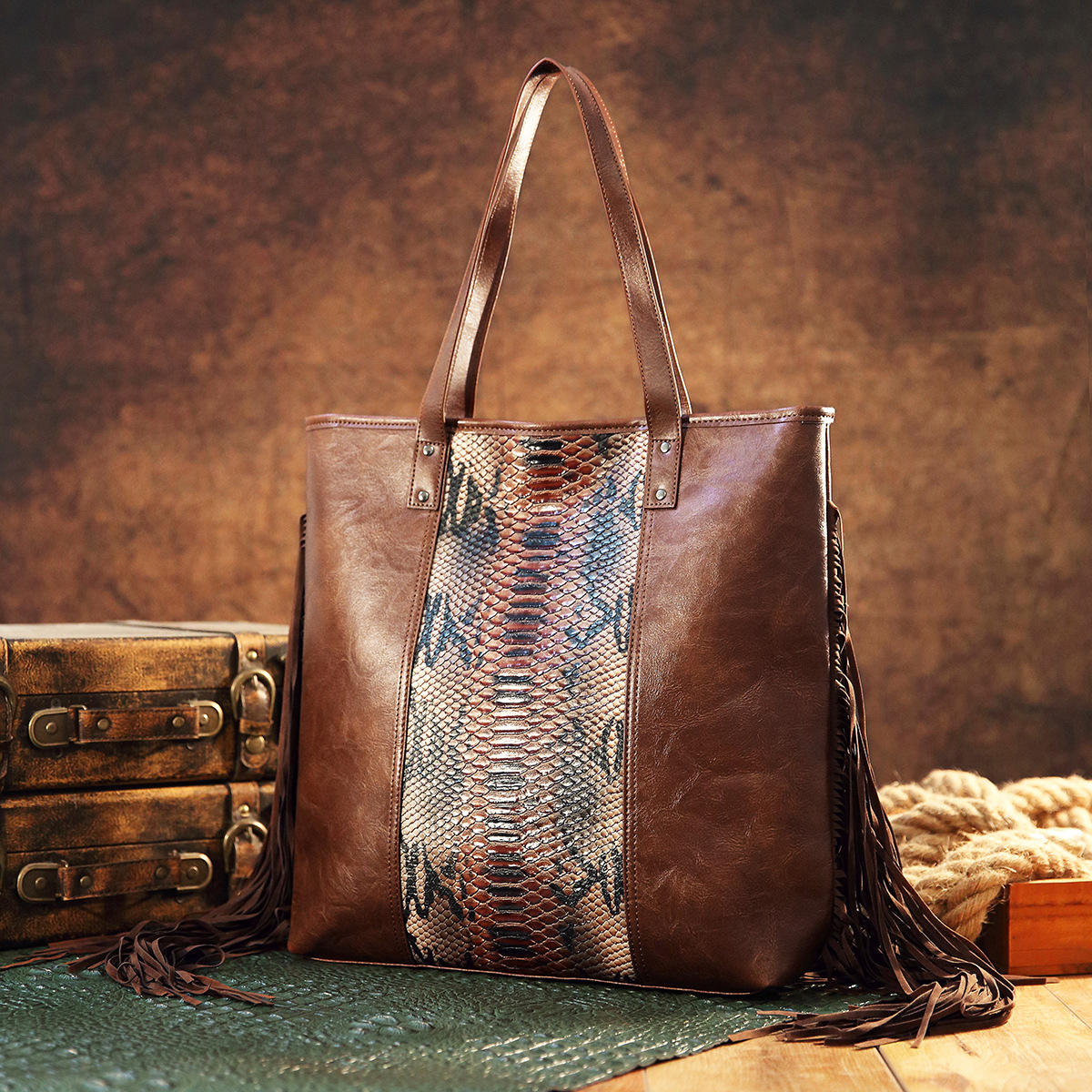 PG5033 สีน้ำตาลงู