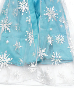 Robe de princesse Elsa pour filles, jupe scintillante à paillettes, costume de cosplay flocon de <span class=keywords><strong>neige</strong></span> pour Halloween, carnaval, fête d'anniversaire - Product Image 4