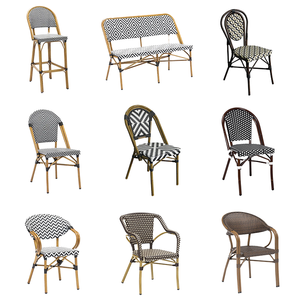 Silla <span class=keywords><strong>de</strong></span> mimbre <span class=keywords><strong>de</strong></span> bambú <span class=keywords><strong>de</strong></span> París cocina jardín Patio césped café restaurante exterior Interior <span class=keywords><strong>precio</strong></span> al por mayor estilo francés comedor café - Product Image 1