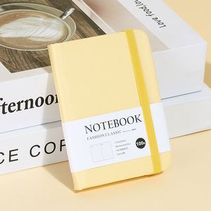 2024 Thick Dotted Monthly Grid Elastic Strap Band PU Custom logo Journal Planner Daily Notebook Vendor - Product Image 5