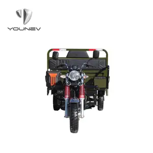 YOUNEV Factory Wholesale Customized 12v 200cc Motorcycle 3 Wheel Gasoline Cargo Tricycle For Adult