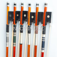 Archet de violon professionnel en pernambuco pour orchestra, taille 4/4, avec accastillage en argent pur, pour violino arco