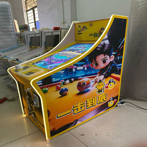 Macchina da Gioco Arcade a Moneta in Metallo e Ferro, Gioco Pinball <span class=keywords><strong>One</strong></span> Hit Bottom con Luci LED, Macchina Commerciale per Centri di Divertimento - Product Image 3