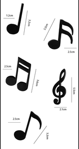 Creativo N. <span class=keywords><strong>Magneti</strong></span> <span class=keywords><strong>per</strong></span> <span class=keywords><strong>Frigorifero</strong></span> a Forma di Spartito Musicale, Decorazioni Magnetiche con Note Musicali - Product Image 3