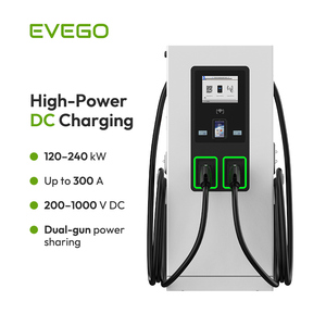 สถานีชาร์จรถยนต์ไฟฟ้า EVEGO แบบระบายความร้อนด้วยอากาศ หัวชาร์จคู่ มาตรฐาน IP55 ใช้ไฟกระแสตรง พร้อมหน้าจอสัมผัสขนาด 10.1 นิ้ว รองรับ CCS1 สำหรับการใช้งานเชิงพาณิชย์ กำลังไฟ 120 กิโลวัตต์ - Product Image 3