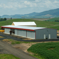 Hangar pour avions légers en acier durable, résistant au vent, facile à assembler, certifié CWB