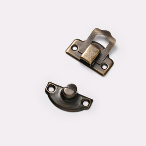 Cierre de pestillo de caja de Metal Vintage para pequeñas cajas de regalo de madera, estuches de joyería, cajas artesanales hebilla de Hardware - Product Image 4