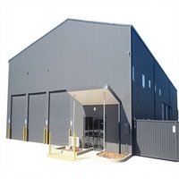 Conception de LOGO Gratuite, Structure en Acier Industrielle, Atelier, Garage, Remise, Bureau, Certifié CE/ISO9001, Résistance au Vent de 121+ mph, Cadre Métallique