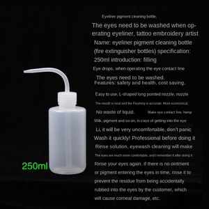 Bouteilles de pulvérisation de tatouage durables transparentes en cristal en plastique pour outils d'extension de cils et application de couleur d'eyeliner - Product Image 3
