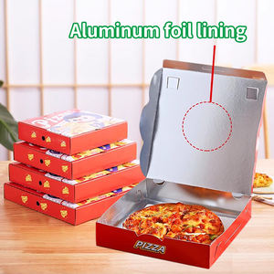 14-дюймовая смазкостойкая коробка для пиццы | Безопасная для микроволновой печи и морозильной камеры | Индивидуальная печать логотипа - Product Image 4