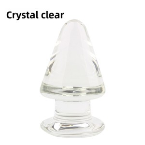 จุกเสียบก้นแก้วคริสตัลทรงแหลมขนาดใหญ่ เนื้อเนียน สำหรับผู้ใหญ่ - Product Image 6