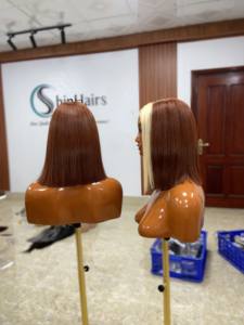 Perruque en cheveux humains du Vietnam, 100% cheveux vierges Remy, brillance naturelle, sans nœuds, fournisseur en gros pour le marché international - Product Image 2