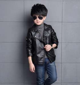 Veste en cuir pour enfants Cy12478a, vente chaude, pour filles et garçons de 2 à 15 ans - Product Image 3