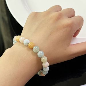 Pulsera de Piedra Natural con Cuentas de Vidrio Coloridas, Amuleto de Protección, Fotos de Producto Profesionales, Grabado Personalizado - Product Image 1