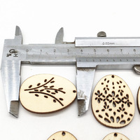 Oeufs de Pâques unisexe en bois 30x38mm, vente en gros de jouets artisanaux pour enfants de 2 à 4 ans et de 5 à 7 ans