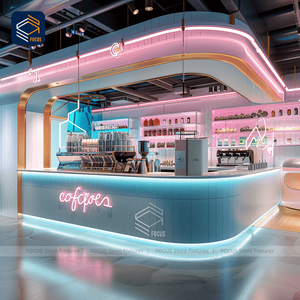 Diseño personalizado de heladería con vitrinas LED que cambian de color - Product Image 3