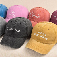 Casquette de baseball OEM personnalisée avec logo brodé, délavée, réglable, non structurée, souple, style Dad Hat
