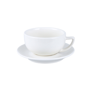 Ensemble de tasses à café blanches tasses à café en céramique avec grandes poignées tasse classique en porcelaine pour café thé hôtel café bureau vente en gros - Product Image 1