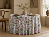 Nappe Flori personnalisée en tissu tissé pour la table à manger, la salle à manger, le restaurant, les banquets de mariage