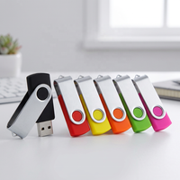 Flashdisk Custom Logo Swivel 2.0 1GB 2GB 4GB 8GB 16GB 32GB 64GB  Pen Drive Hadiah  Pendrive USB Flash Memory